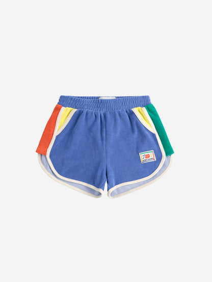 Spodenki Smiling color block terry cloth shorts