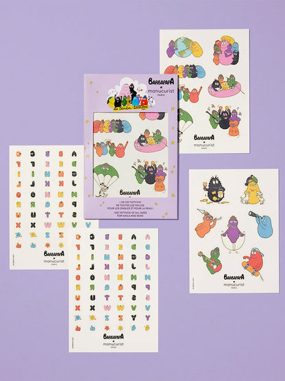 Barbapapa stickers and tattoos