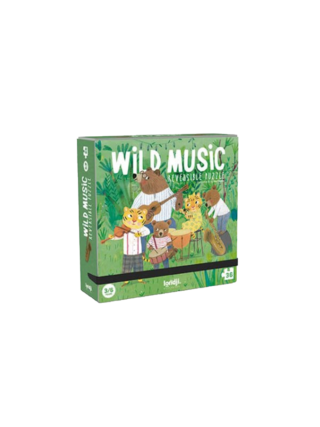 Oboustranné puzzle pro děti Wild Music