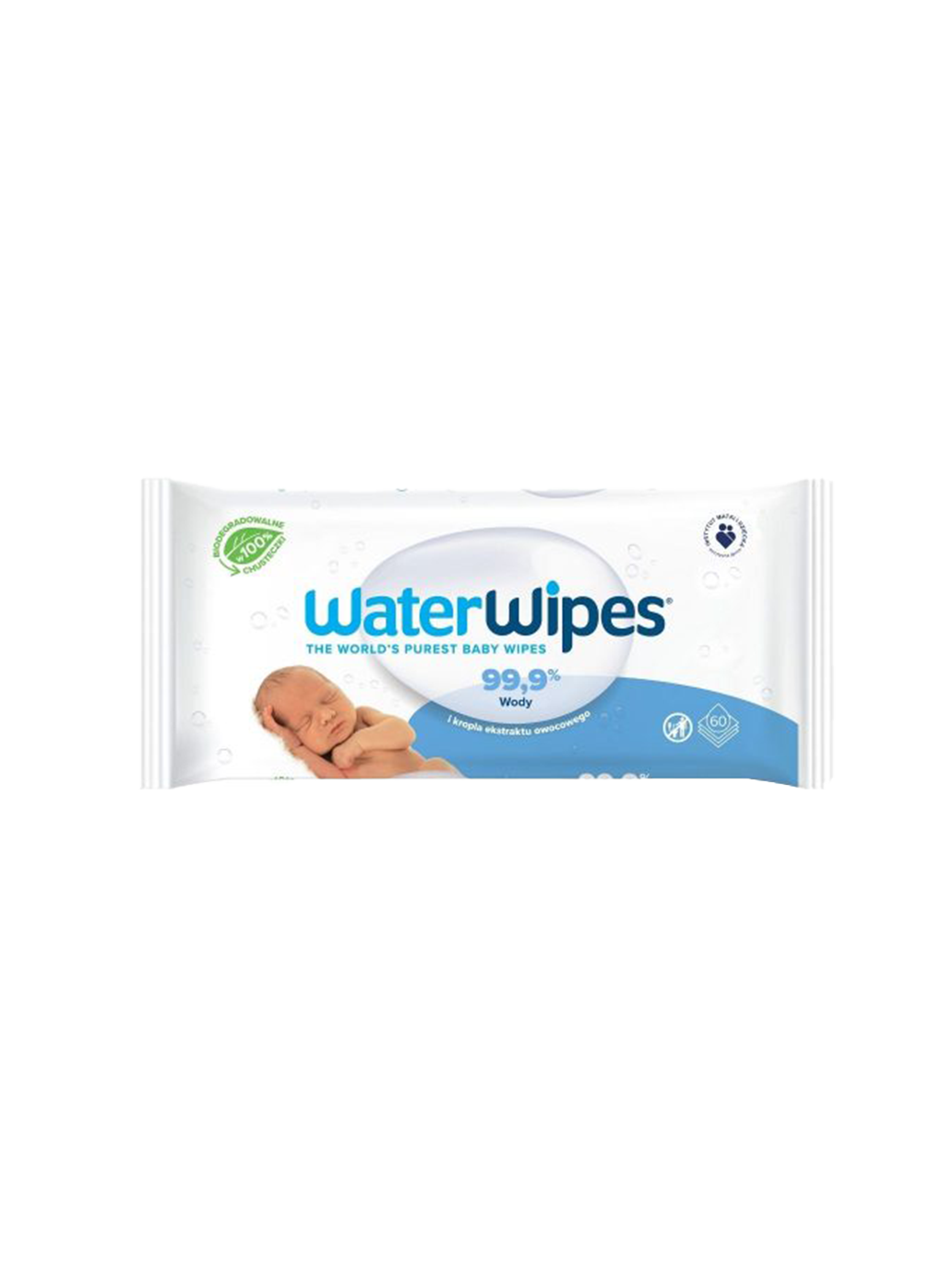 bawełniane chusteczki nawilżane wodą WaterWipes 60szt.