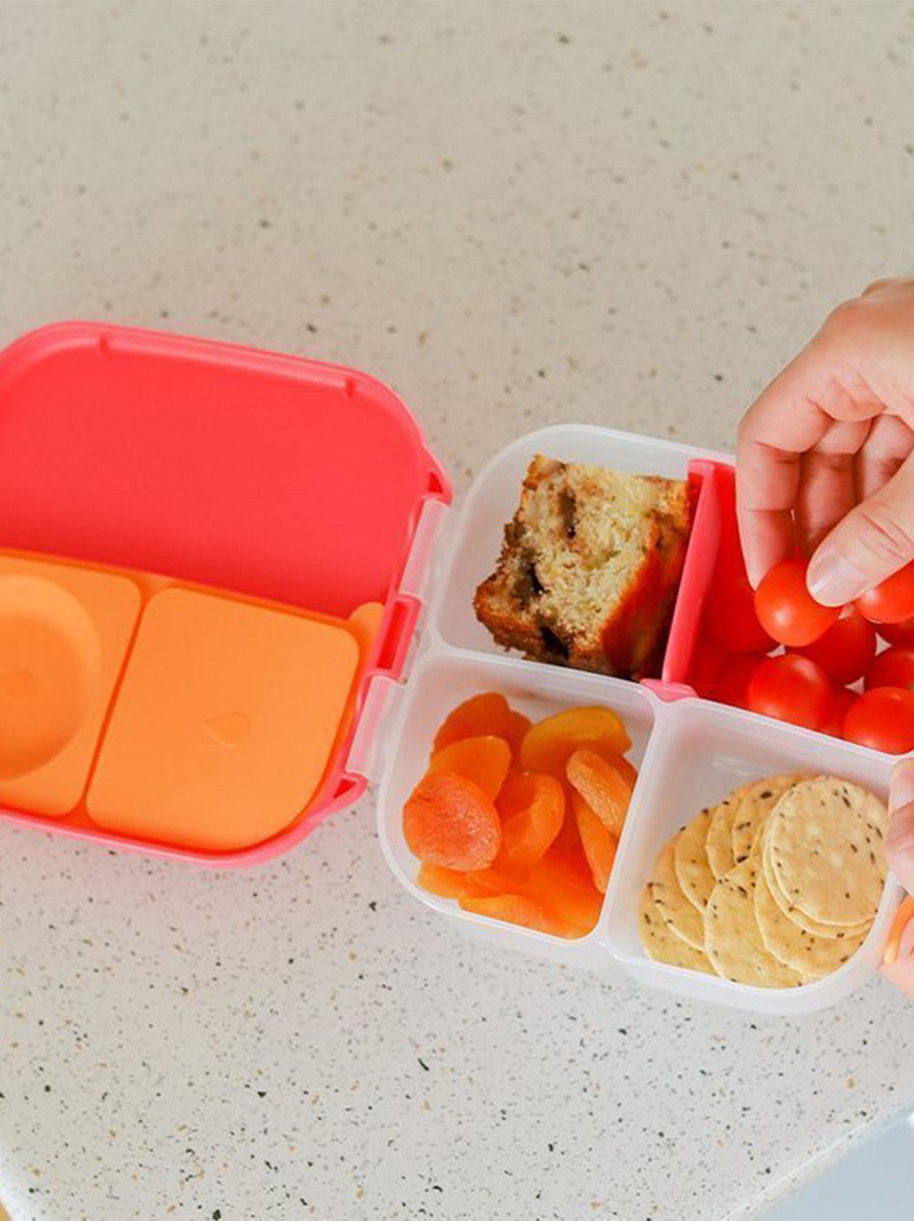 mały szczelny lunchbox z przegródkami