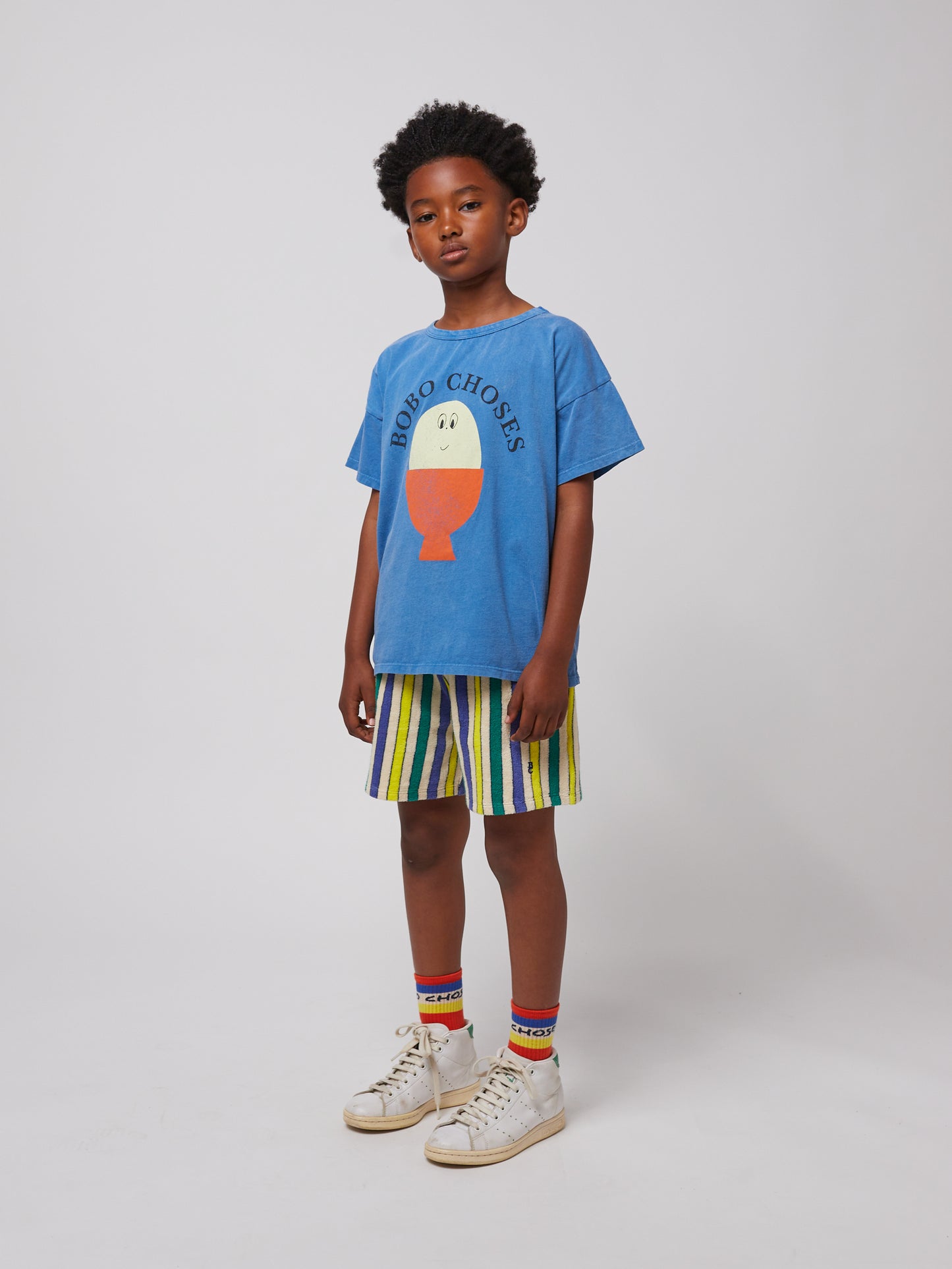 Spodenki Multicolor Stripes terry cloth bermuda shorts