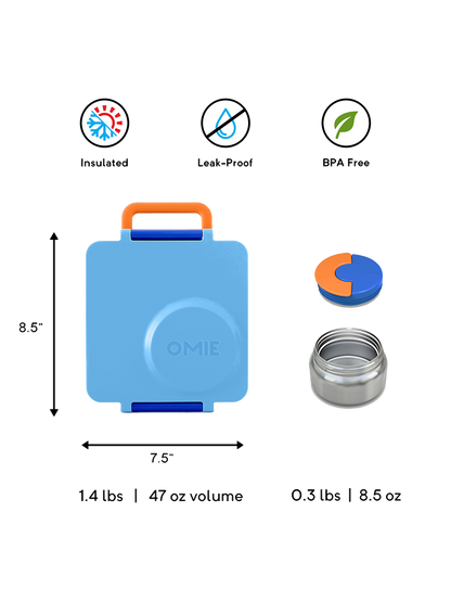 Ланчбокс OmieBox з термосом і відділеннями
