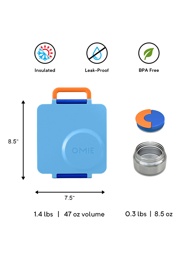 Ланчбокс OmieBox з термосом і відділеннями