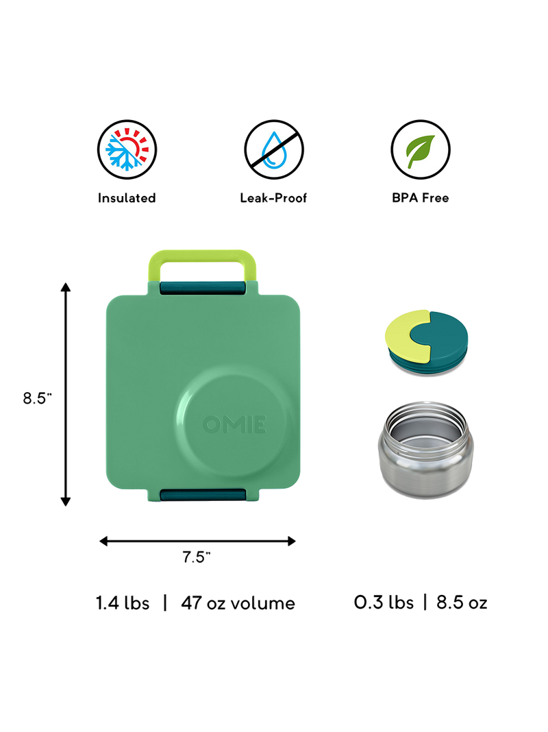 Ланчбокс OmieBox з термосом і відділеннями
