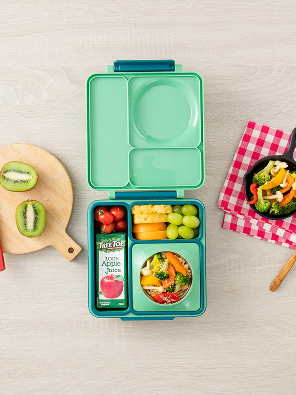 OmieBox lunchbox z termosem i przegródkami