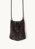 Skórzana pleciona torba Knit Hobo