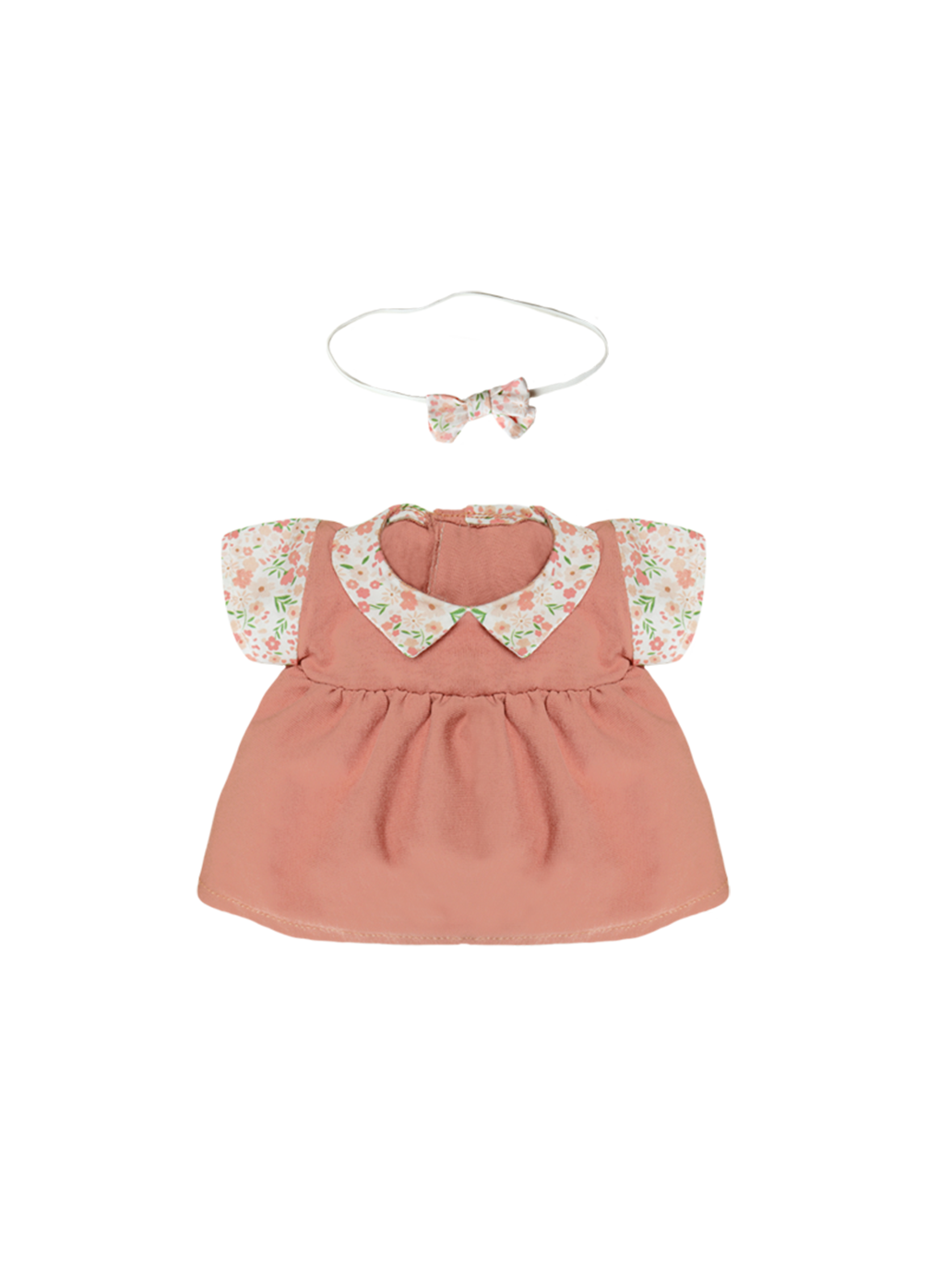 šaty s čelenkou pro panenky Dinkum Doll Aya Dress Set