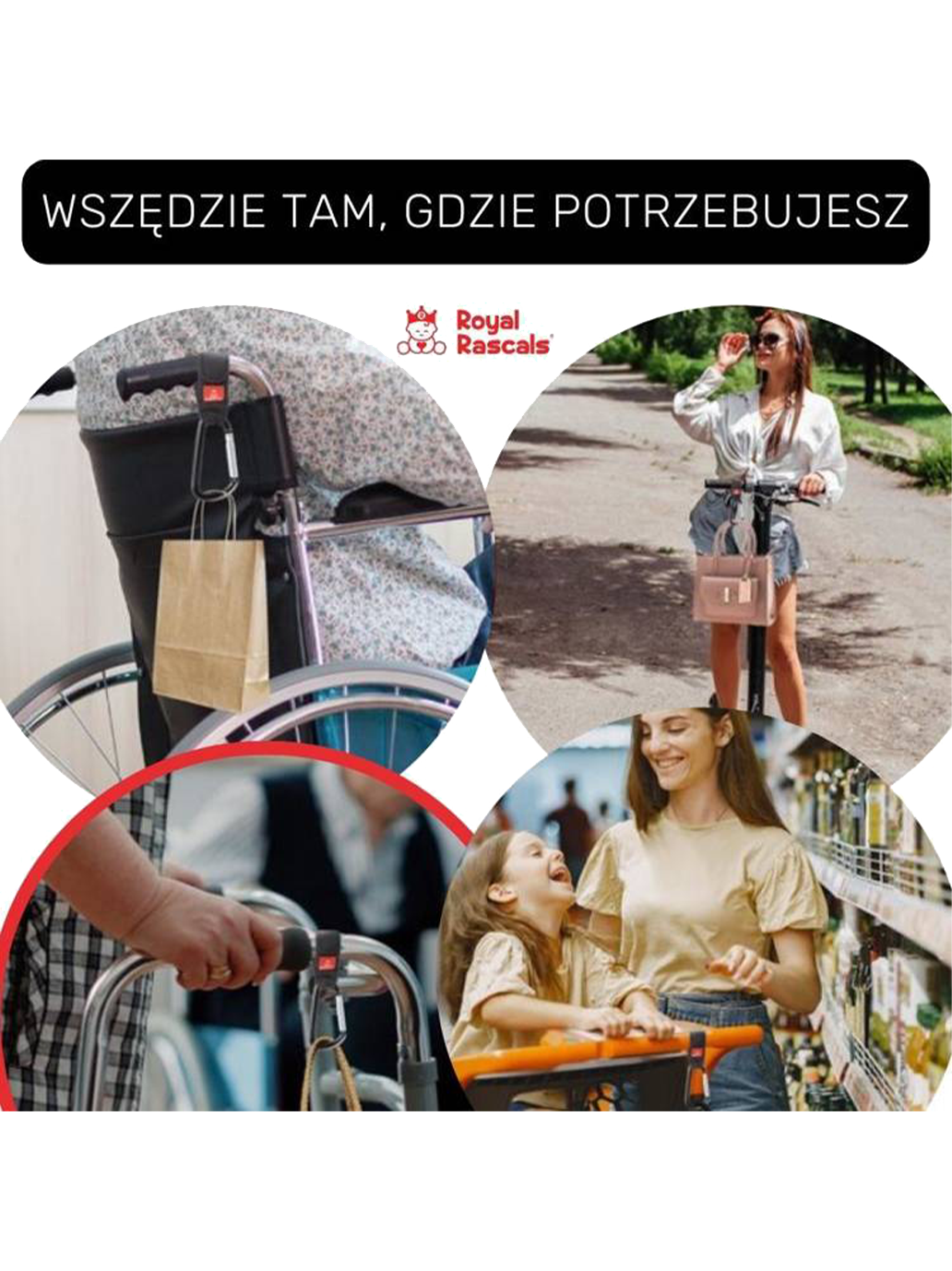 Karabińczyki do wózka 2 szt