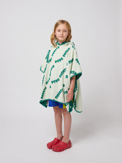 Wavy Bobo Choses all over terry towel poncho