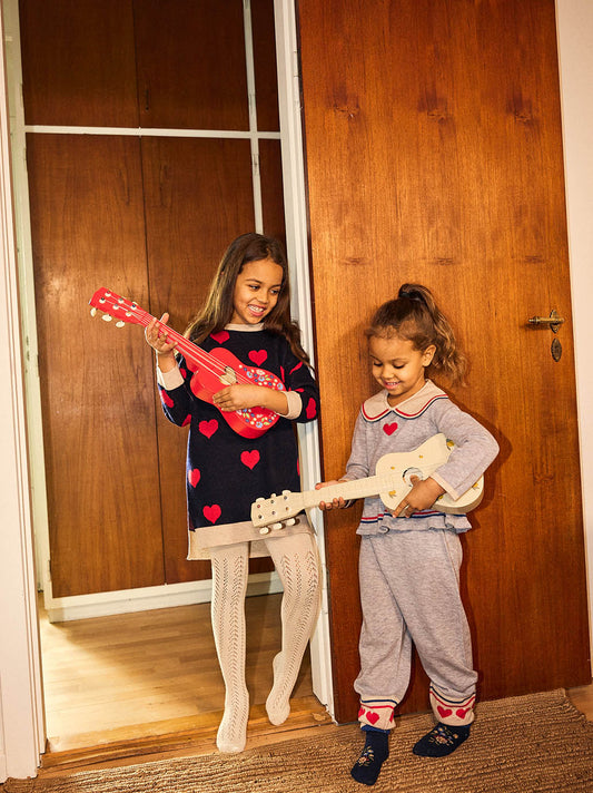 Drewniana gitara ukulele dla dzieci