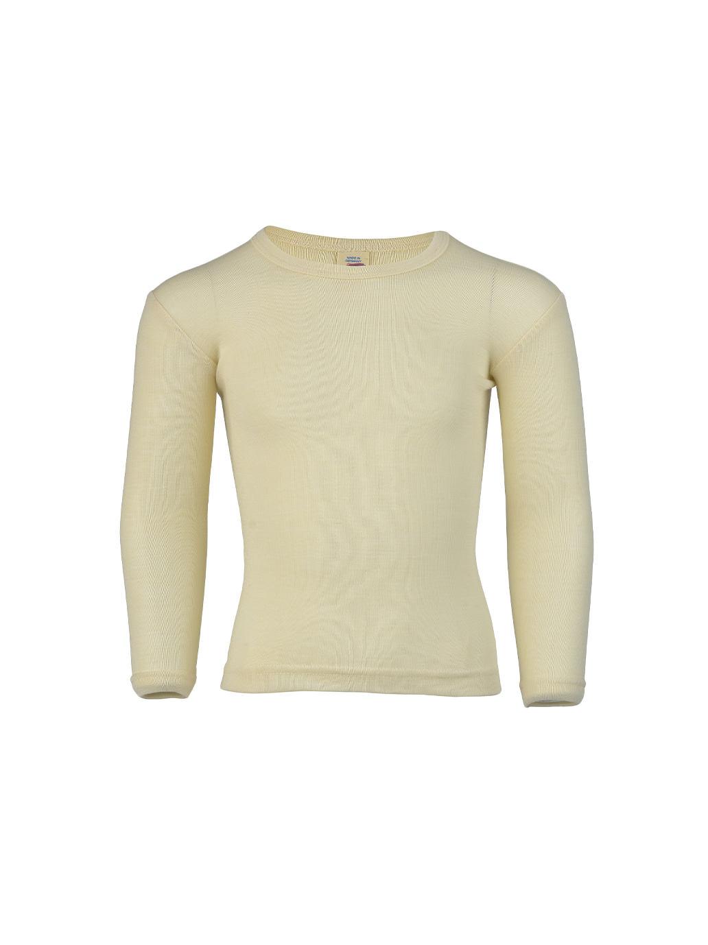 Koszulka longsleeve z wełny merino i jedwabiu