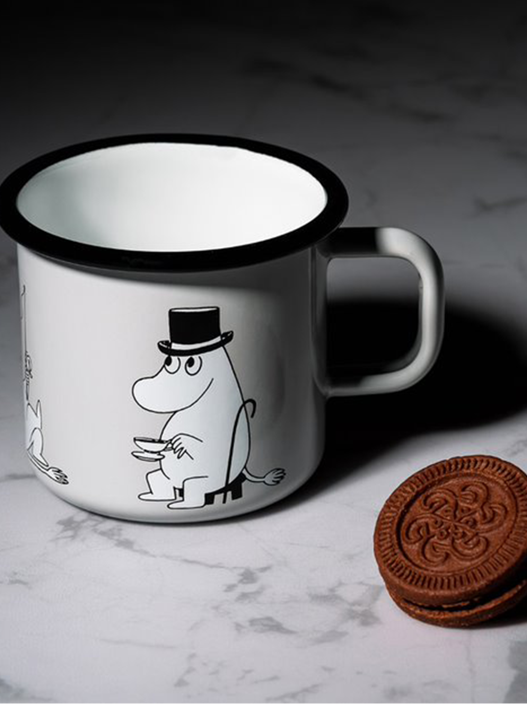 Retro smaltovaný hrnek Moomin 3,7 dl