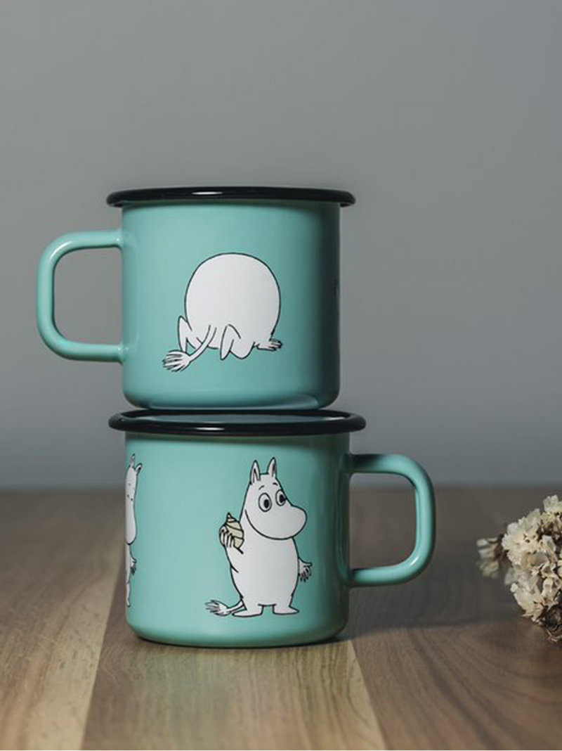 Emaliowany kubek retro Moomin 3.7 dl