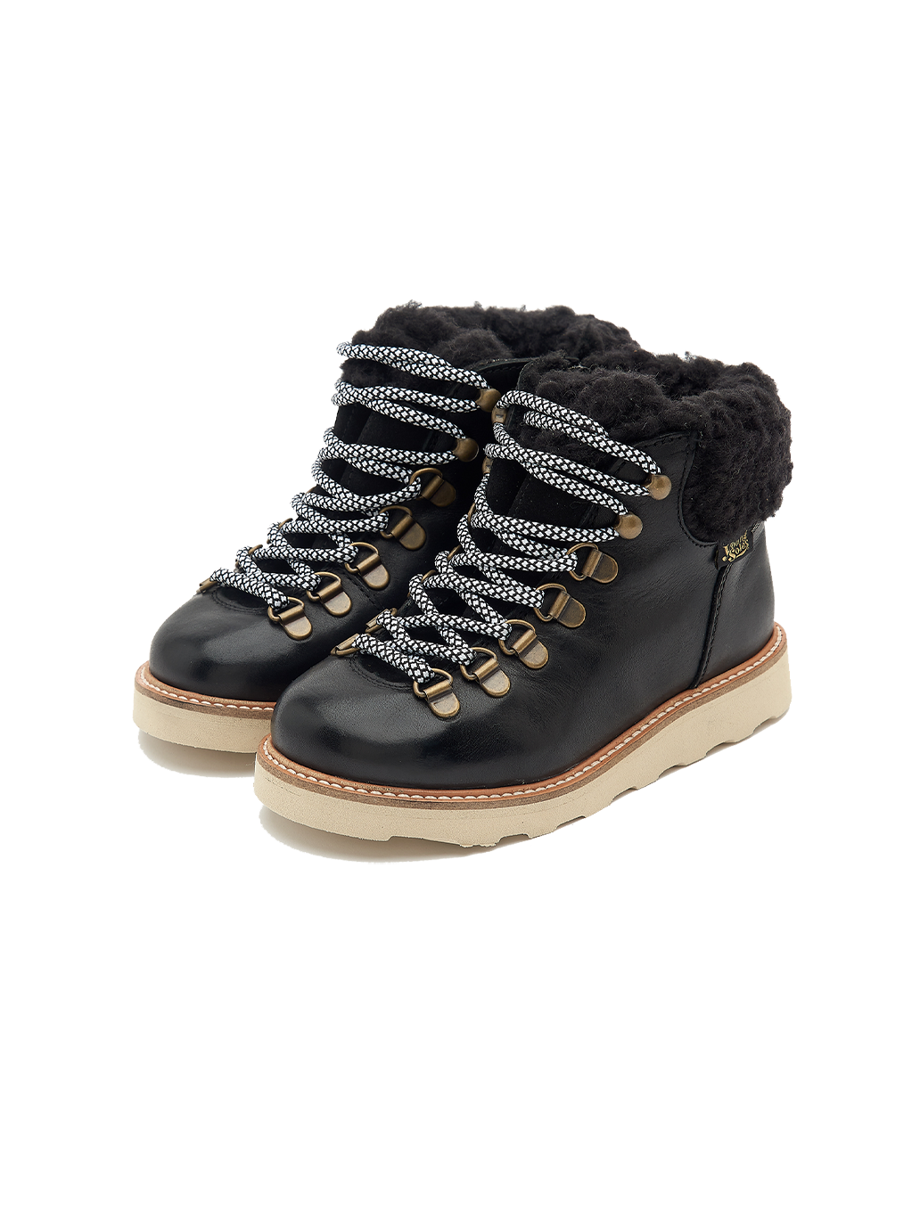 Ocieplane buty skórzane Eddie Fur Hiking Boots