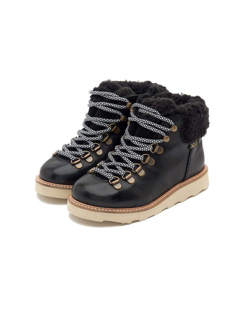 Ocieplane buty skórzane Eddie Fur Hiking Boots