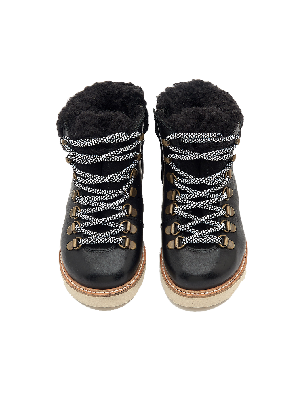 Ocieplane buty skórzane Eddie Fur Hiking Boots