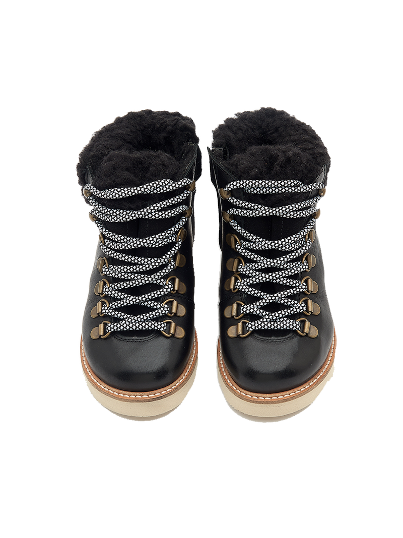 Ocieplane buty skórzane Eddie Fur Hiking Boots