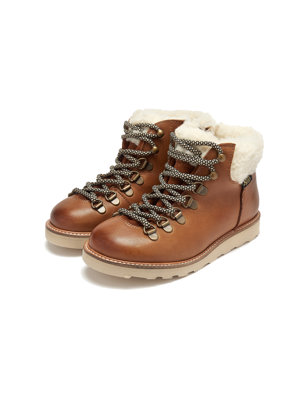 Ocieplane buty skórzane Eddie Fur Hiking Boots