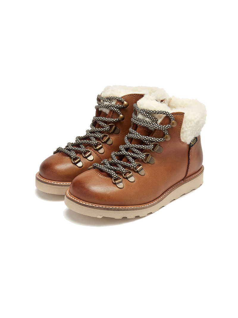 Ocieplane buty skórzane Eddie Fur Hiking Boots