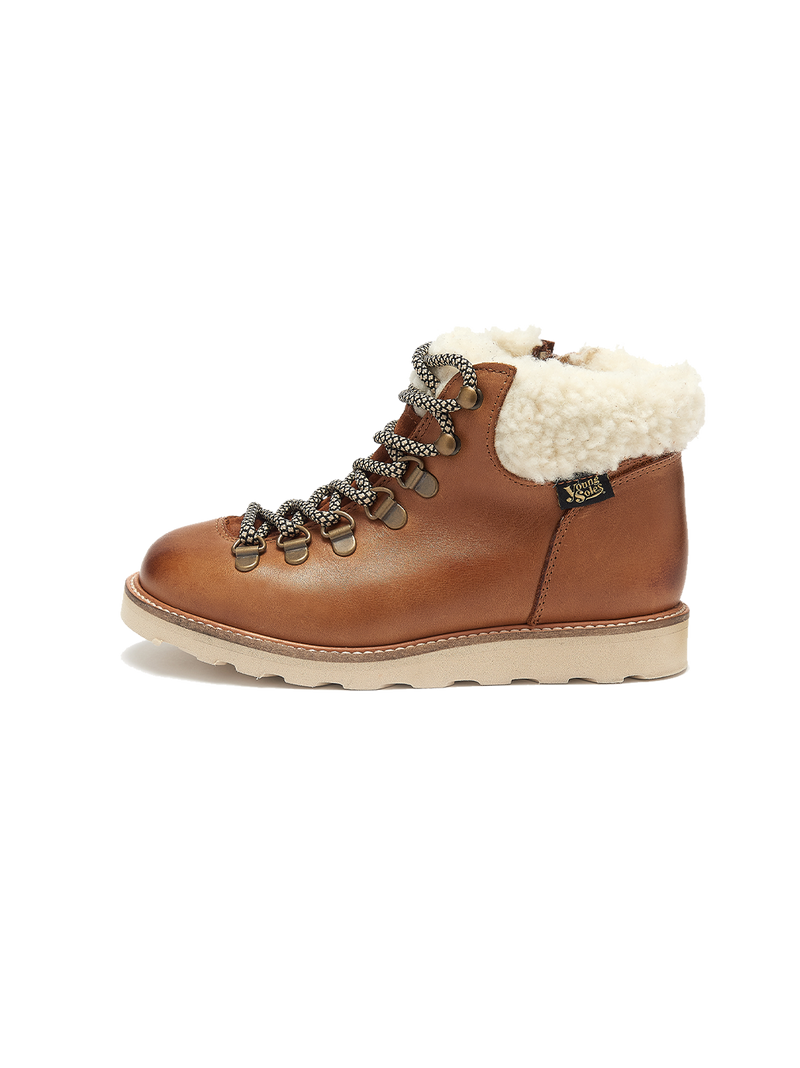 Ocieplane buty skórzane Eddie Fur Hiking Boots