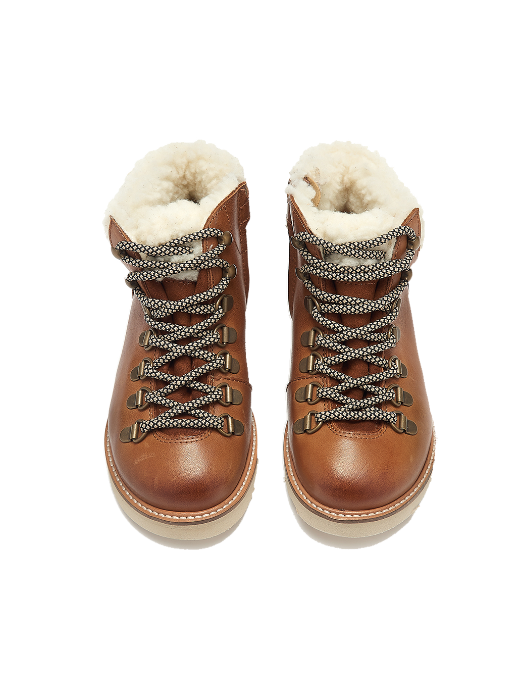 Ocieplane buty skórzane Eddie Fur Hiking Boots