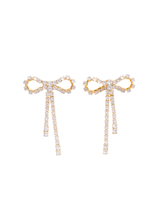 Сережки-бантики Arco Crystal Studs