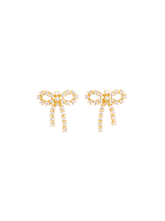 Сережки-бантики Arco Crystal Studs