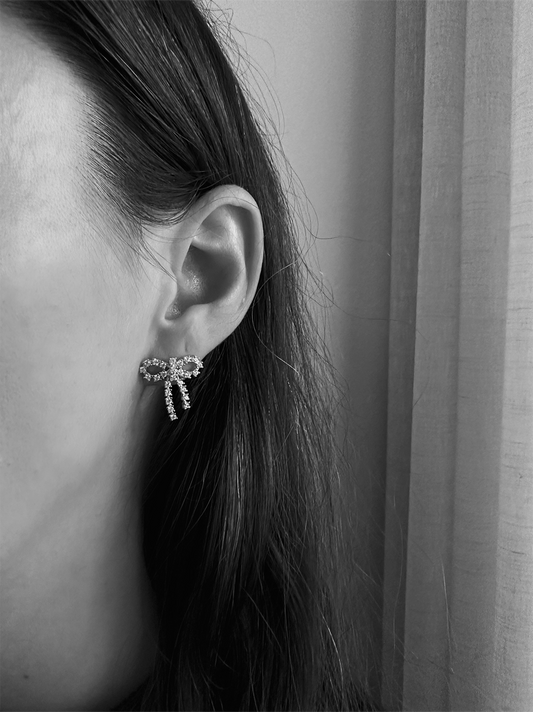 Сережки-бантики Arco Crystal Studs