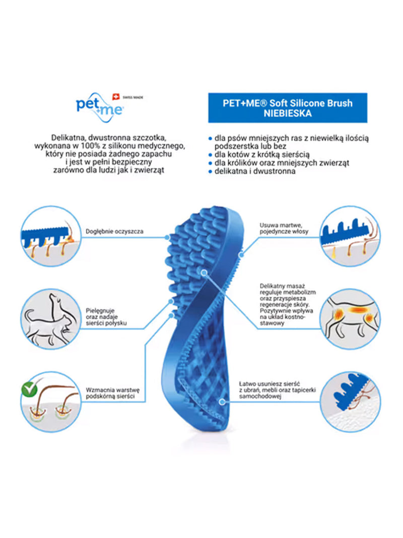 Silikonowa szczotka dla psa Soft