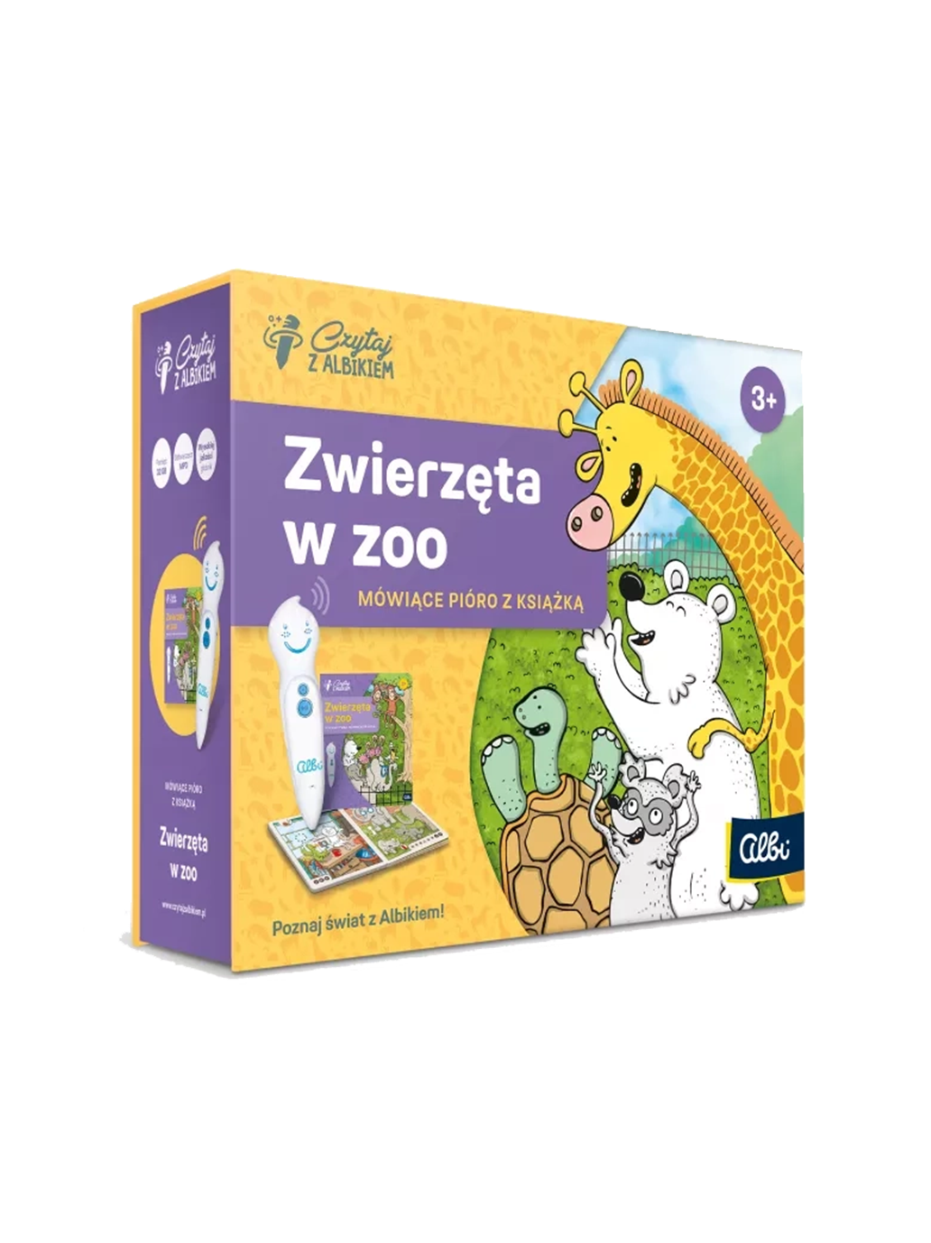 Zwierzęta w zoo. Zestaw książka z piórem