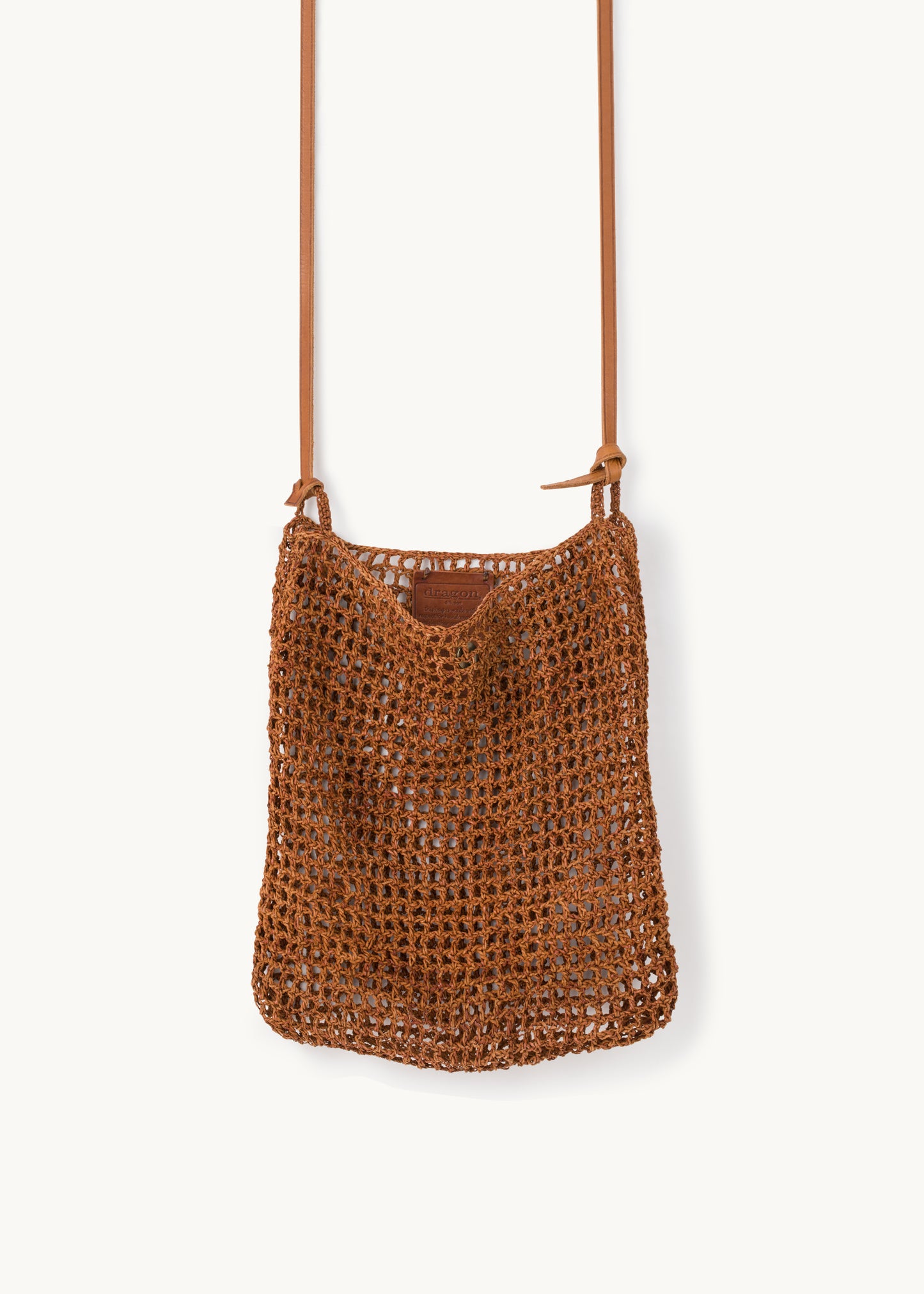 Skórzana pleciona torba Knit Hobo