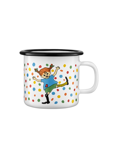 Pippi retro smaltovaný hrnek 2,5 dl