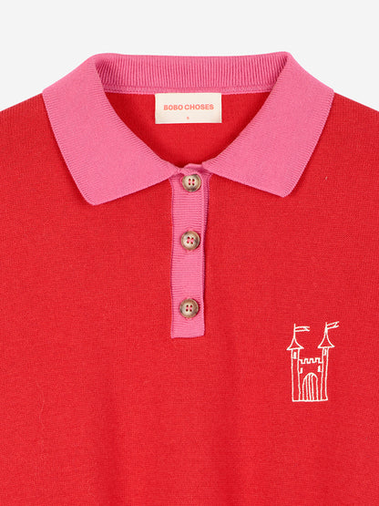 Damski sweter Colour block Faraway Castle polo