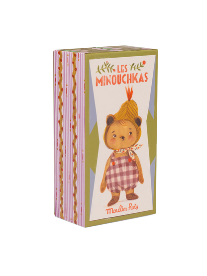 Retro plyšová hračka v dekorativní krabičce Les Minouchkas