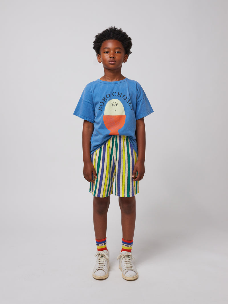 Spodenki Multicolor Stripes terry cloth bermuda shorts