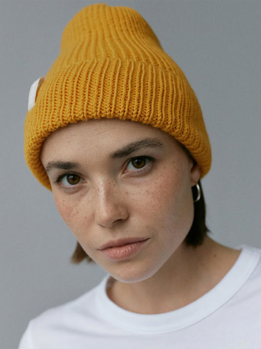 Ciepła czapka beanie z wełny merino