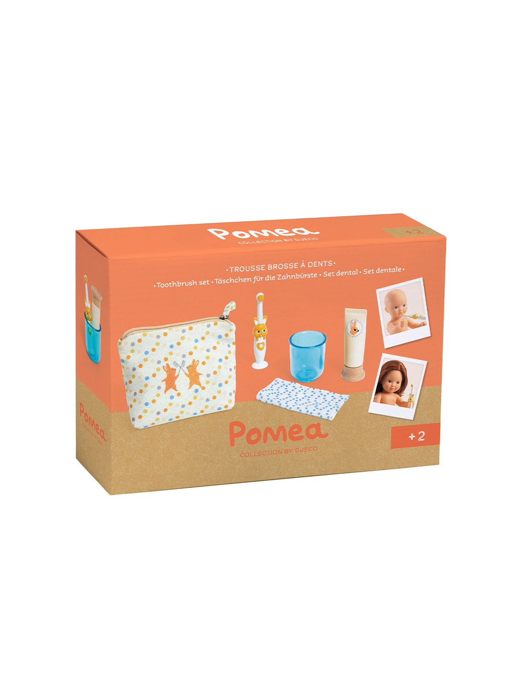 Pomea doll toothbrush set