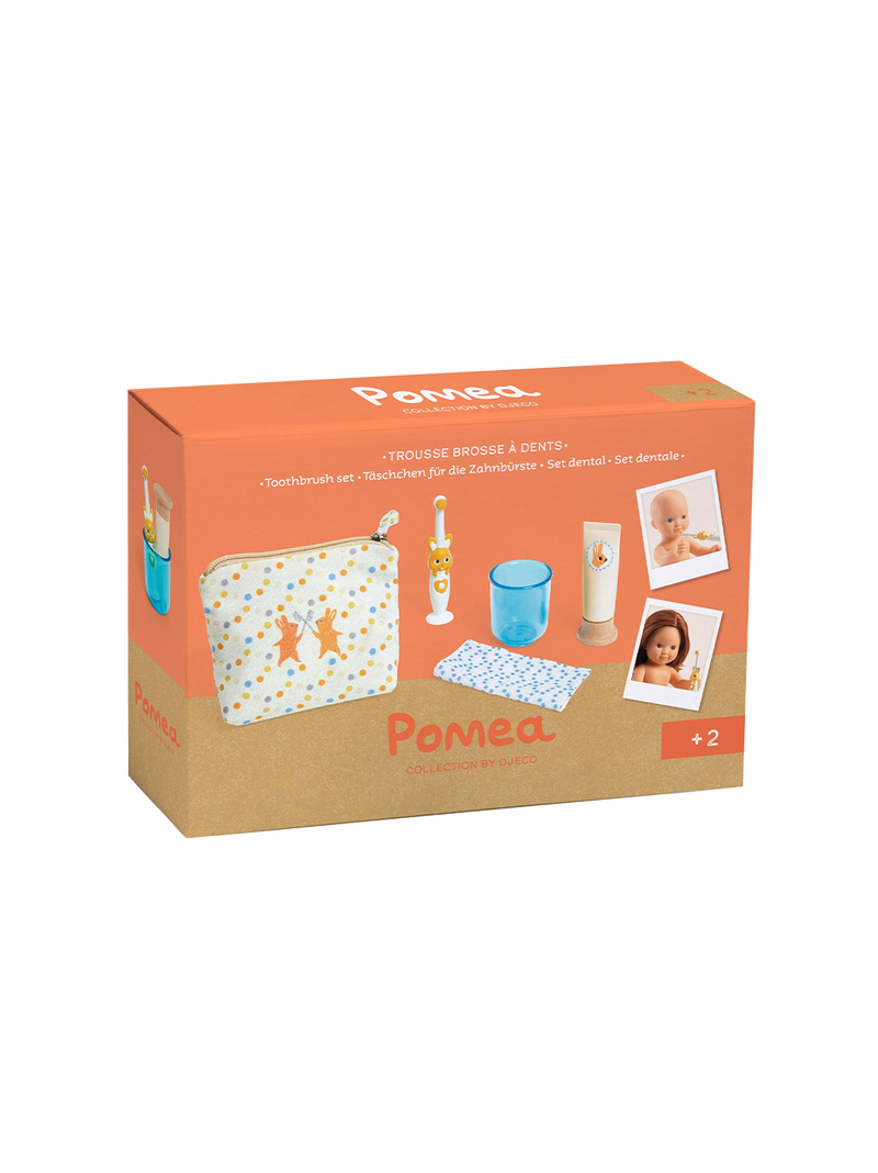 Pomea doll toothbrush set