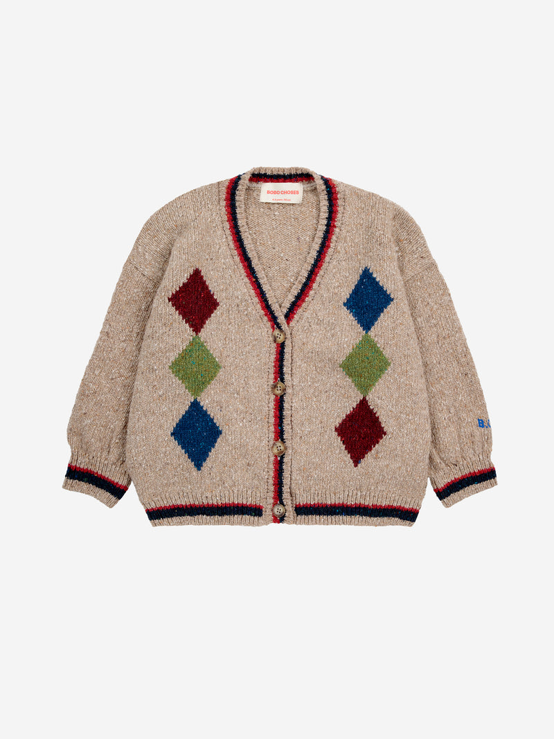 Kardigan Bobo diamonds intarsia cardigan