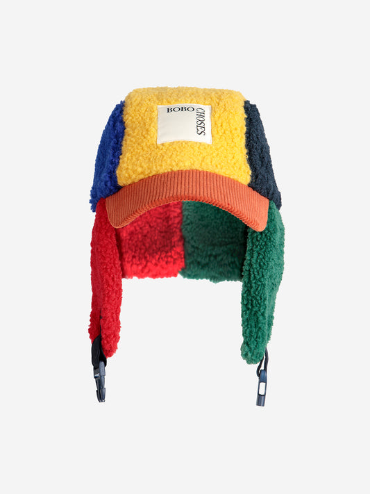 Czapka Color Block sheepskin chapka