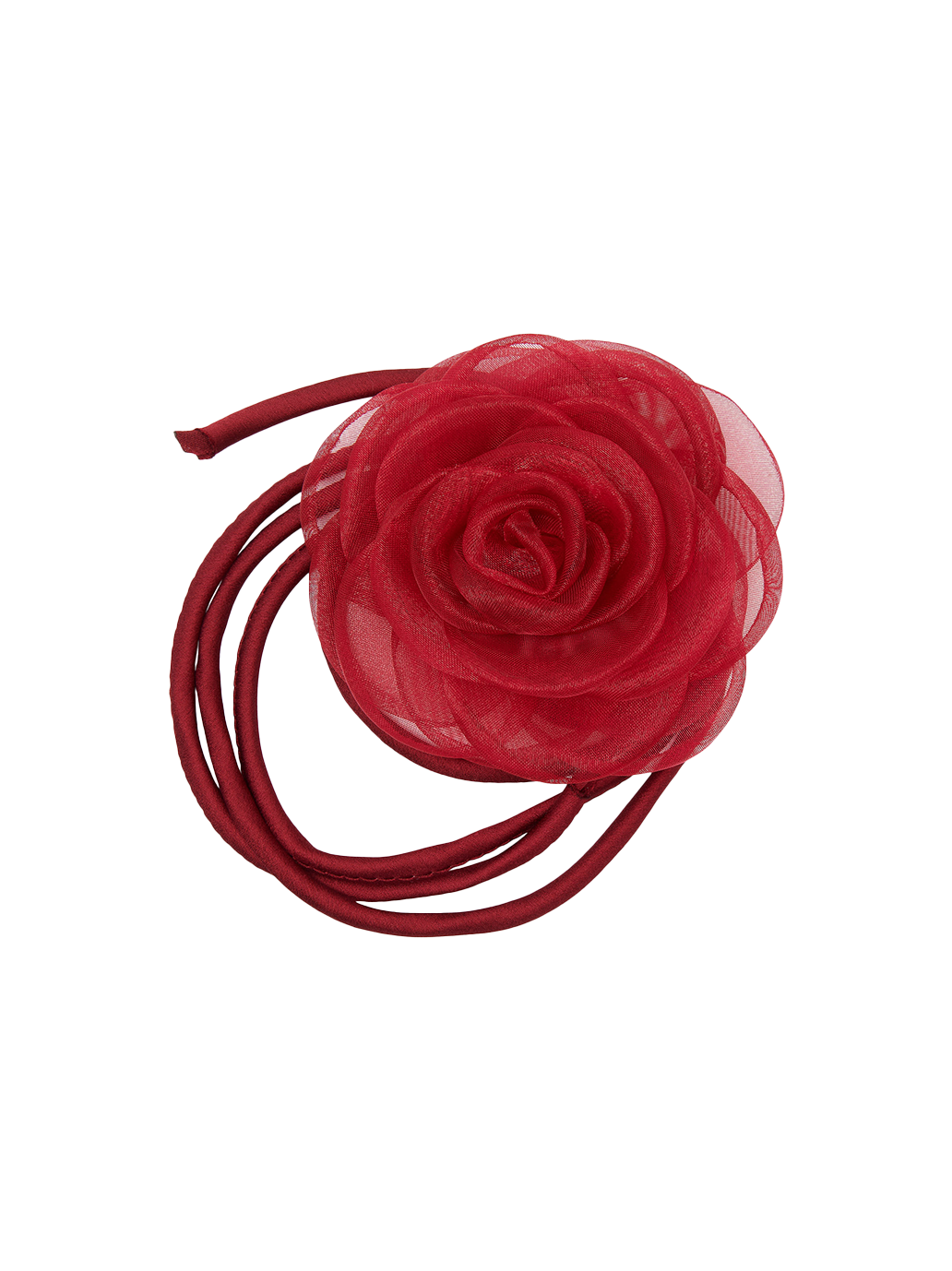 Ozdoba Organza rose string