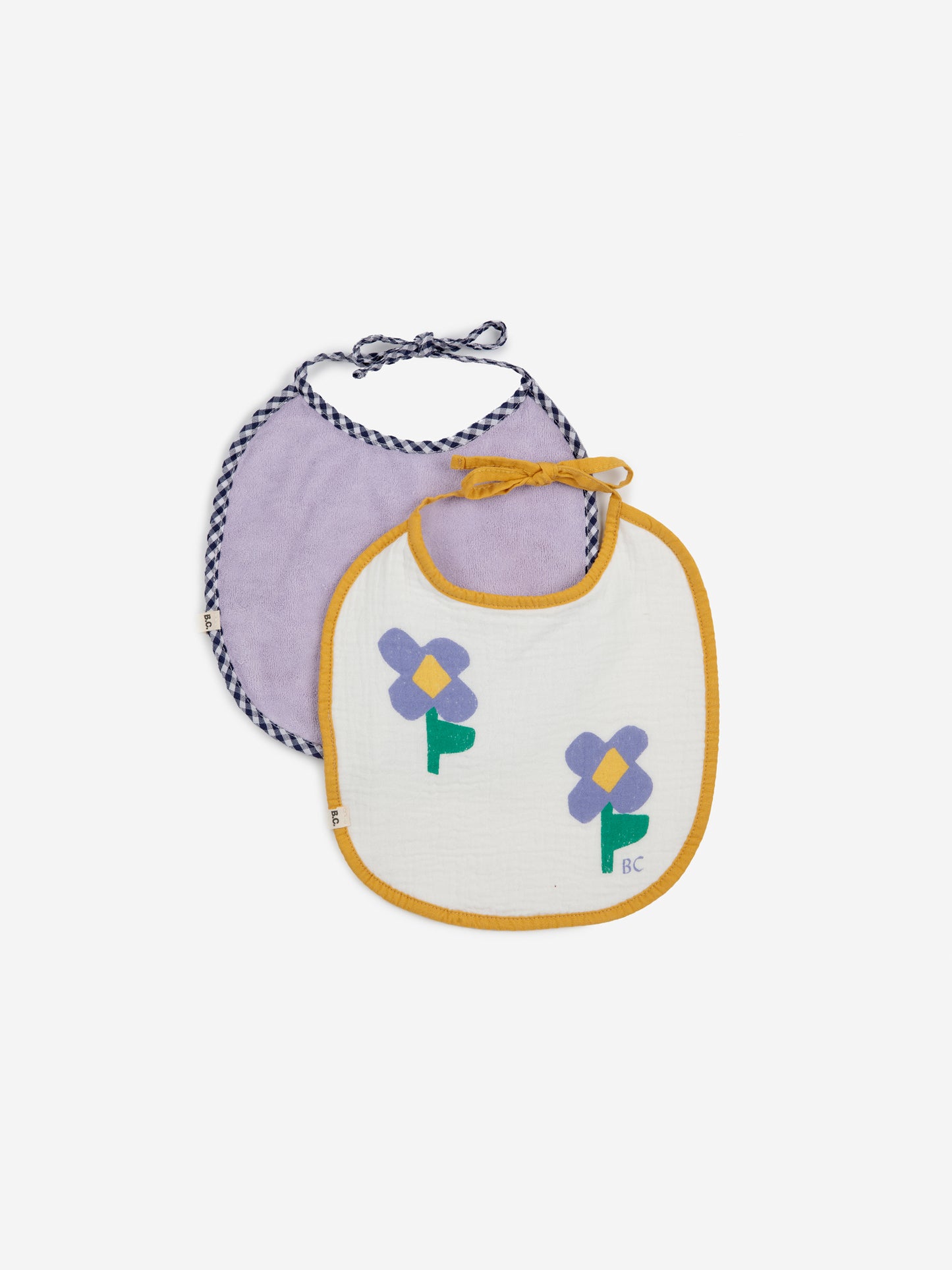 Zestaw śliniaków Pansy Flower bib set