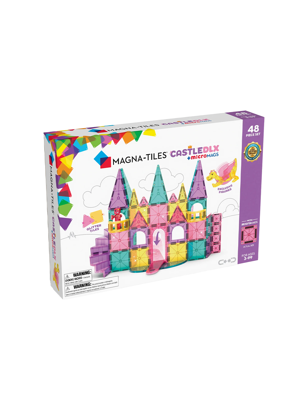 Magna Tiles Castle Deluxe магнітні блоки 48 шт.