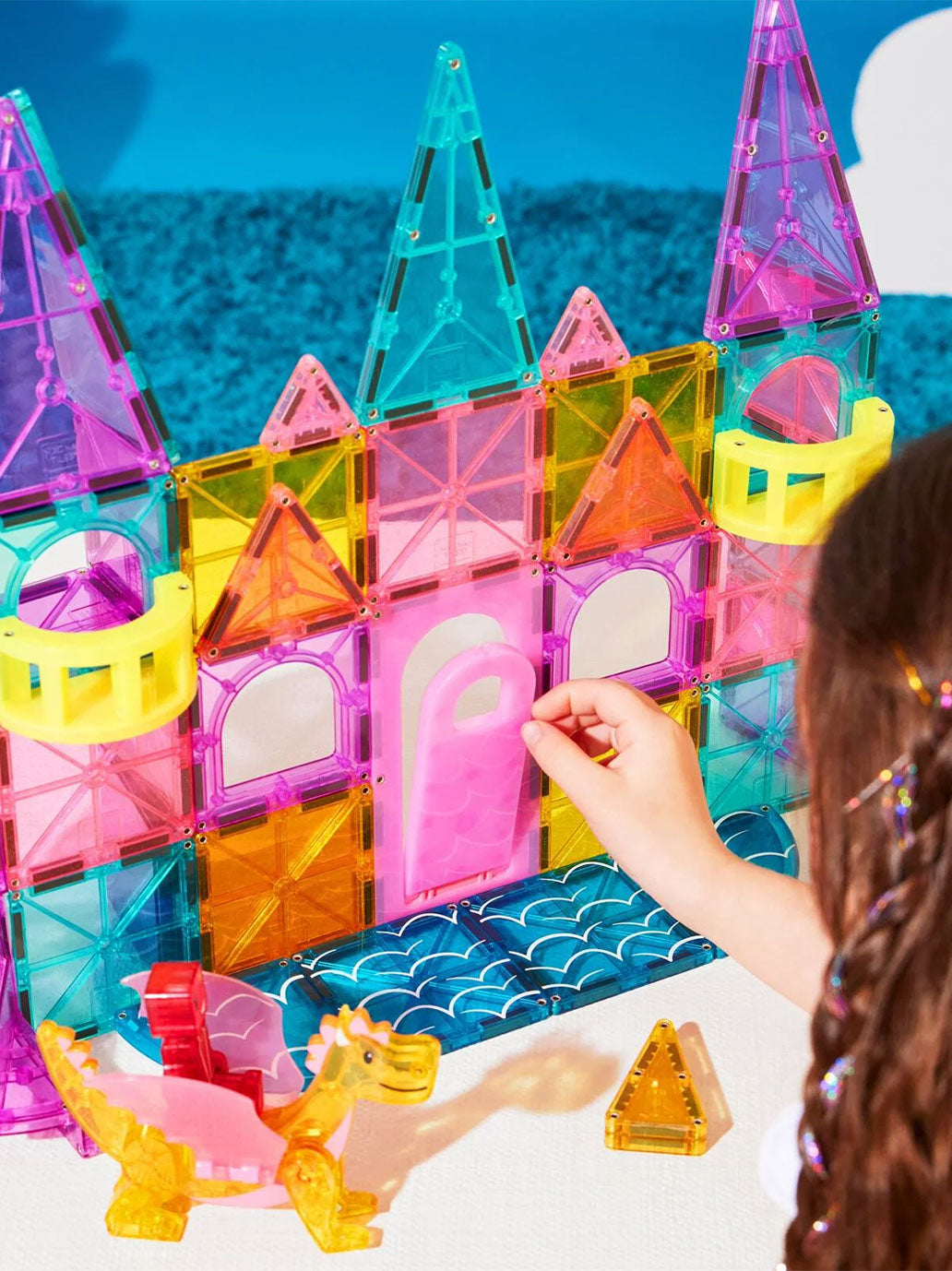 Magna Tiles Castle Deluxe магнітні блоки 48 шт.