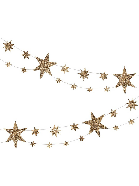 Glitter Stars Garland