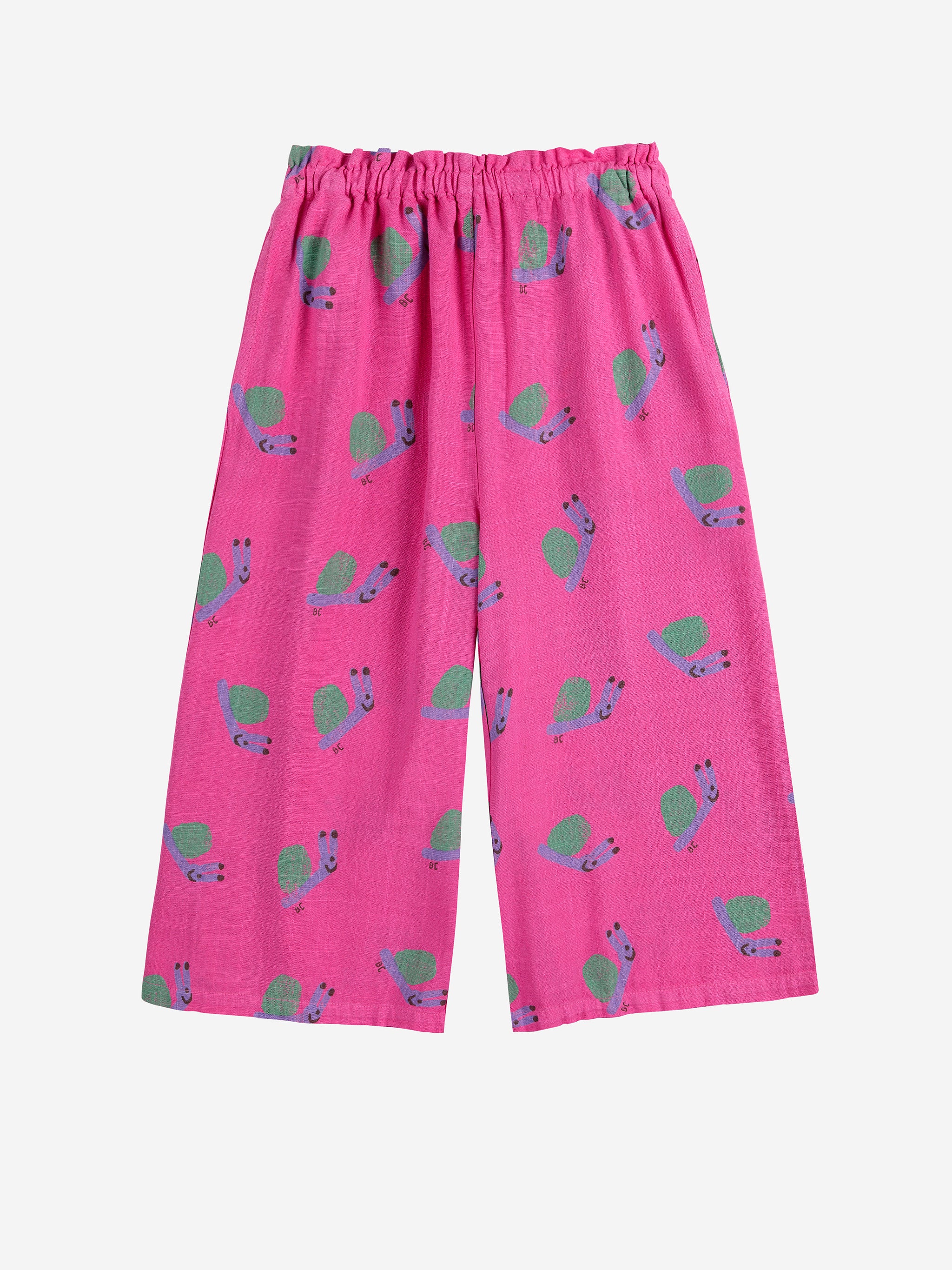 Spodnie Funny Snail all over woven culotte pants