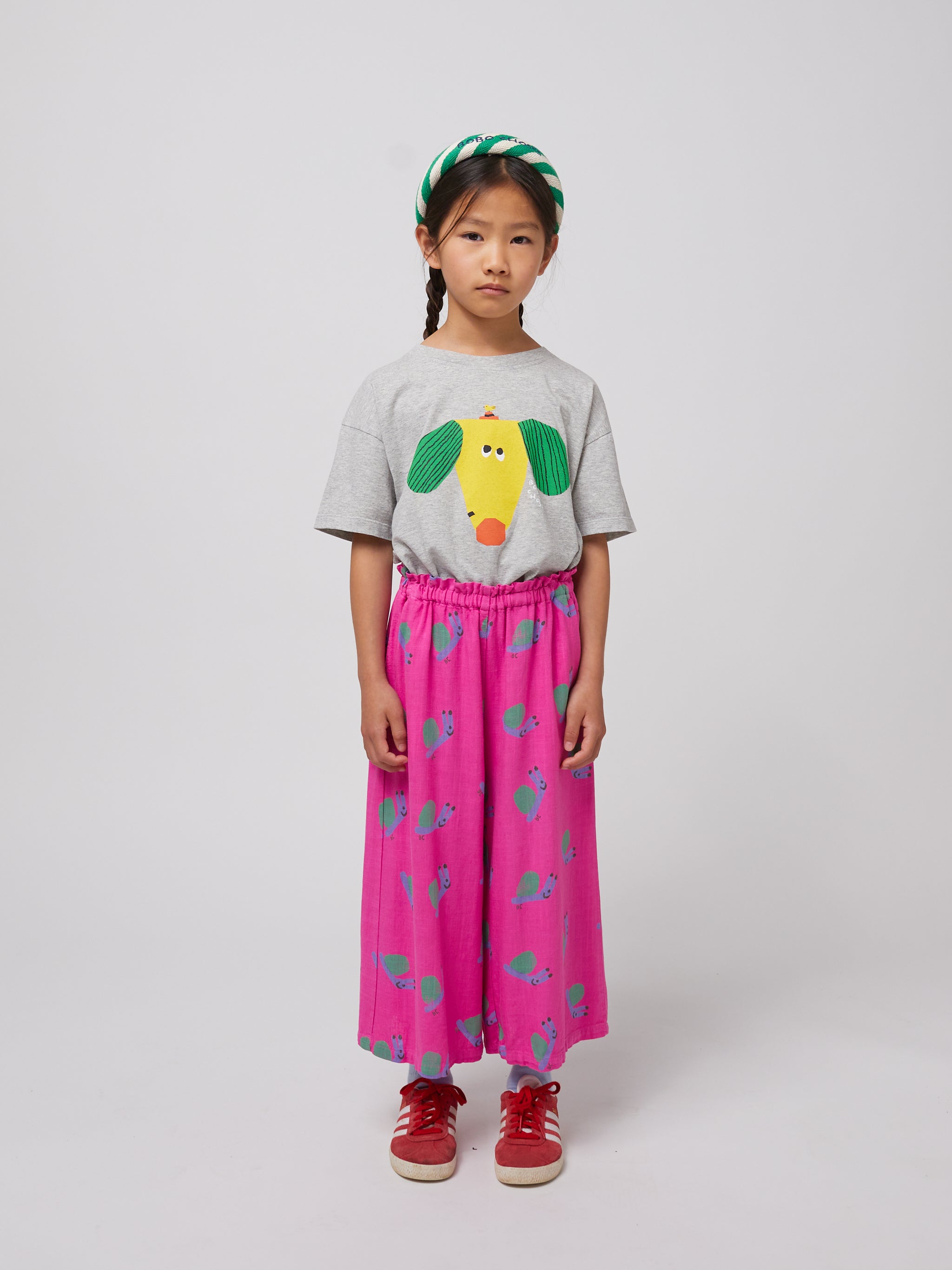 Spodnie Funny Snail all over woven culotte pants