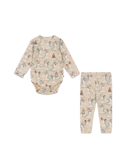 Niemowlęcy zestaw Basic body/pants set