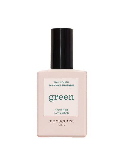 Green nail polish Top Coat